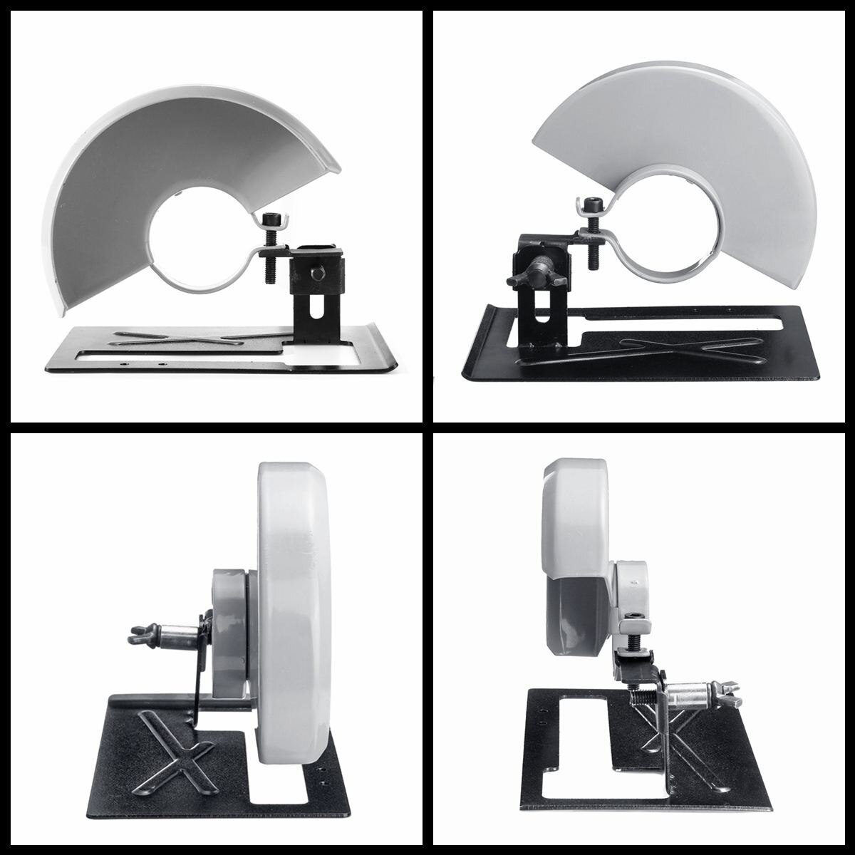 Angle Grinder Cutting Machine Lengthened Cutting Support Sand Holder + Protective Cover Woodworking DIY Portable Tool