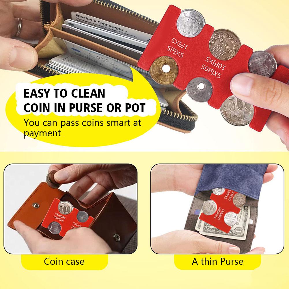 Coin Dispenser Coin Collection Purse Wallet Organizer Holder For Car Coin Changer Holder Portable Euro Coin Holder Storage C1Y0