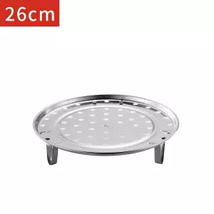 Stainless Steel Steamer Round Stackable Steaming Rack Thickening Water Steamer Household Steaming Grid Kitchen Tools: 4