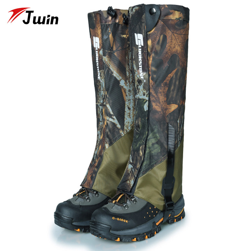 Polainas de pierna para nieve, cubierta de botas al aire libre, impermeable, ultraligeras, protección de piernas, para senderismo, escalada, Trekking: LY044 40CM