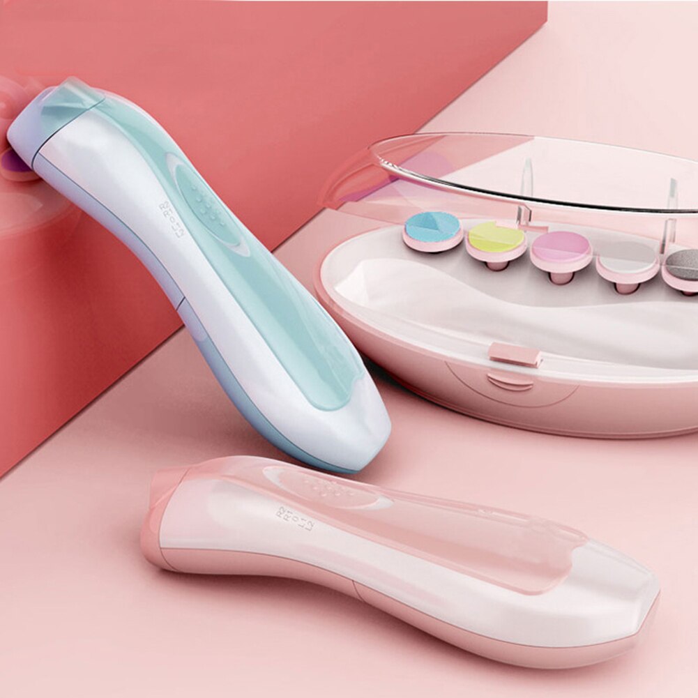LED Elektrische Baby Nail Trimmer Nagelvijl Baby Clipper Tool Baby Tenen Vingernagels Grinder Trimmer Care Tool