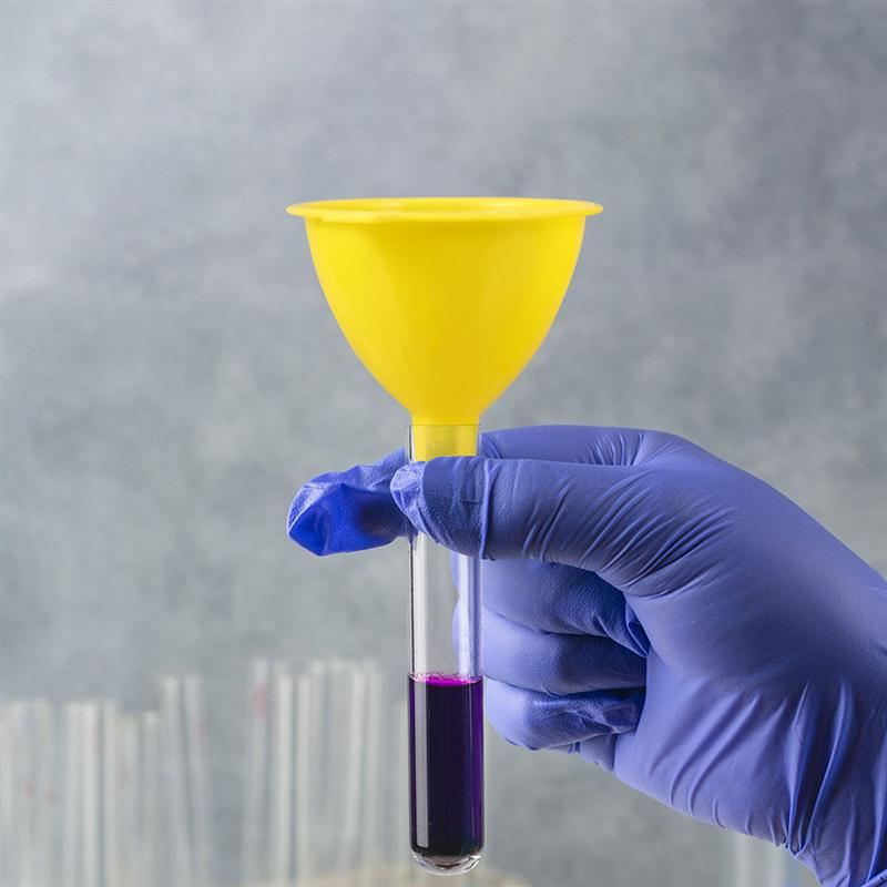 12pcs Small Plastic For Perfume Diffuser Bottle Mini Liquid Oil Funnels Lab Tools 60mm Hole Diameter Perfume Lotion Funnel