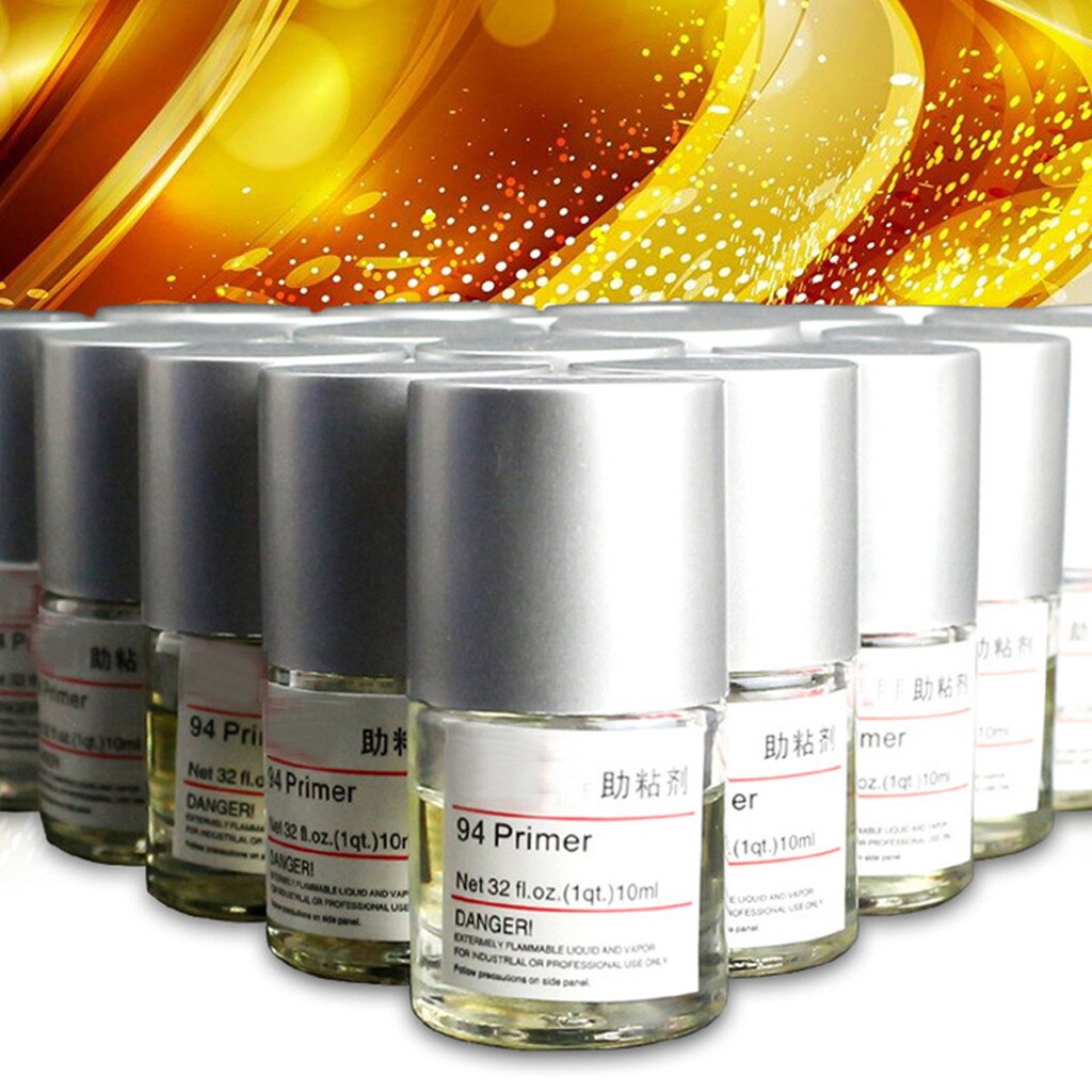 2Pcs 94 Primer Double-sided Adhesive Adhesion Promoter Adhesive 10ml Car Adhesion Promoter Reinforcing Viscous Adhesion Water