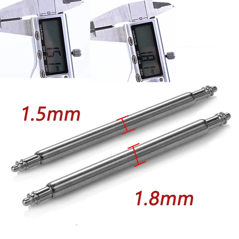 6mm 7mm 8mm 9mm 10mm 11mm 12mm 13mm 14mm 15mm 16mm 18mm 19mm 20mm 22mm 23mm 24mm Uhrenarmband Federsteg 1,5mm 1,8mm Stift Metallstift