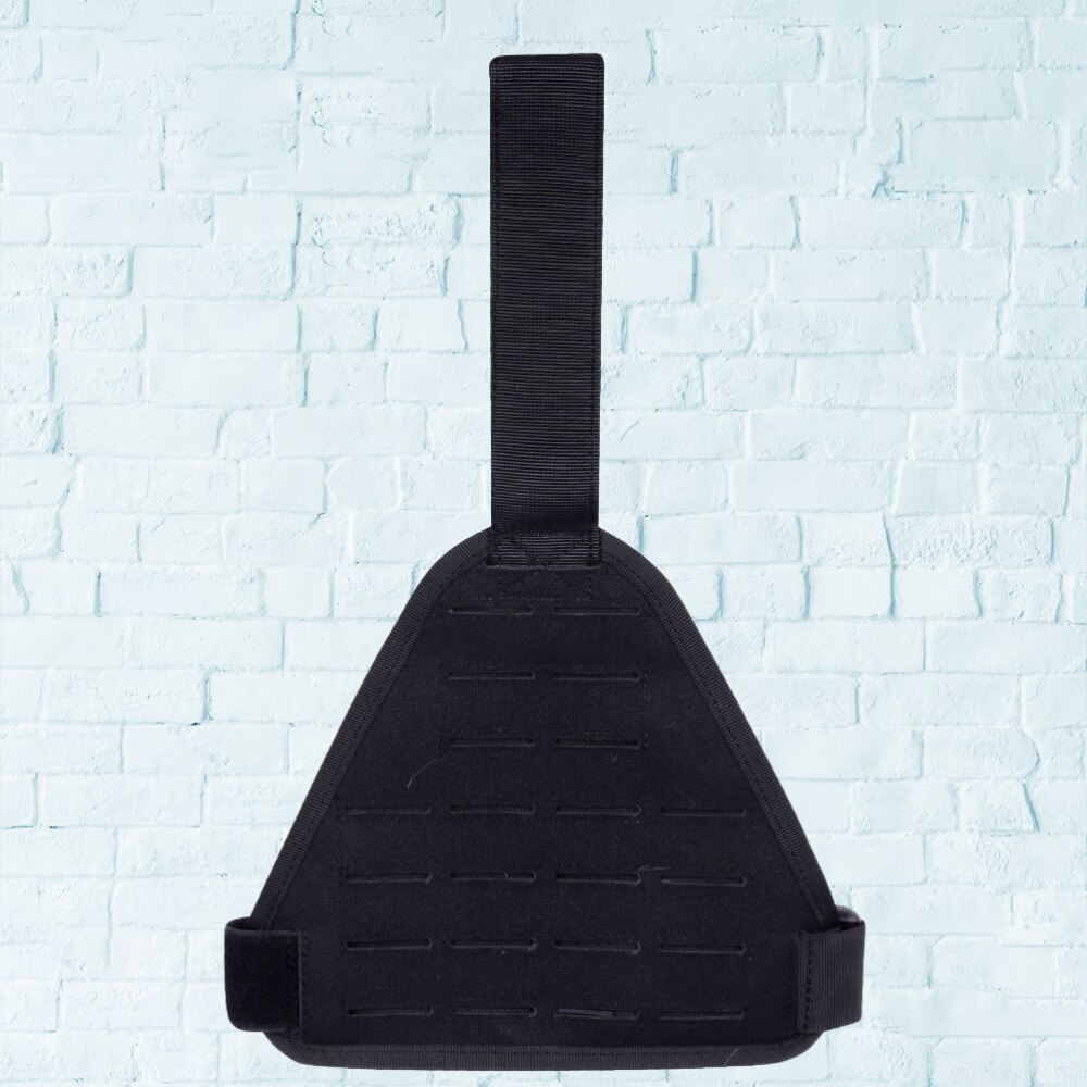 Molle Leg Platform Buckled Thigh Strap Leg Thigh Leggings Device Thigh Panel for Outdoor Sport (Black Styl