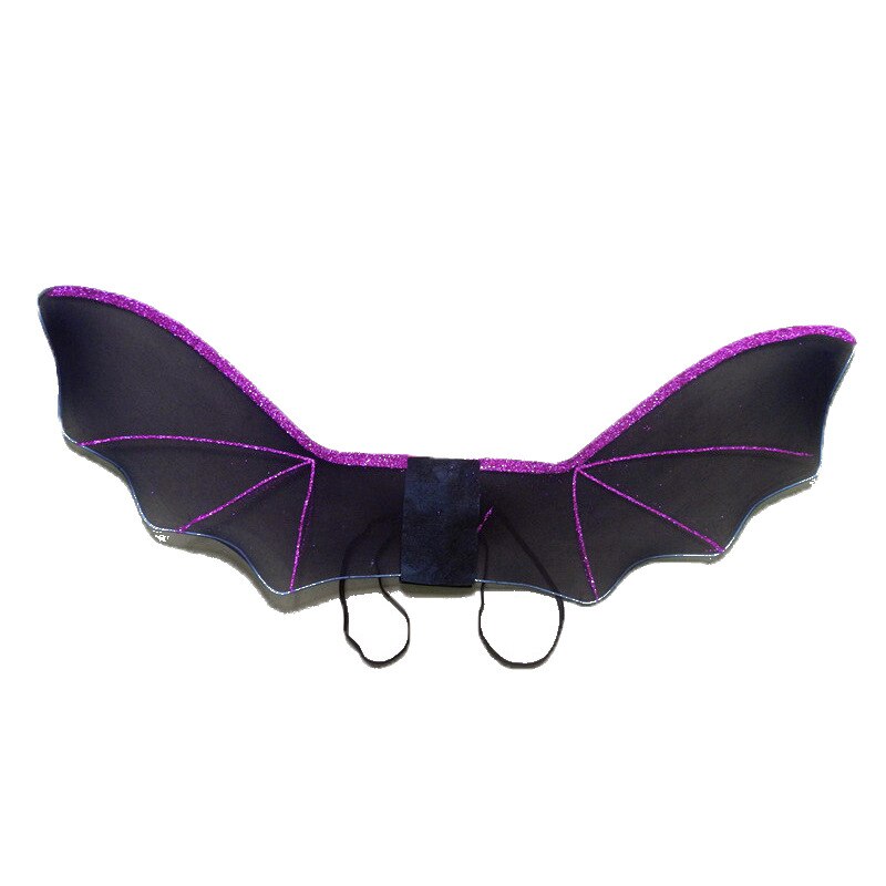 freundlicher geschwollen Felsen Schwarz fledermaus Kostüm Kleid kopfschmuck flüGel anzug Halloween Karneval Purim Party Cosplay Kostüm Für freundlicher Mädchen