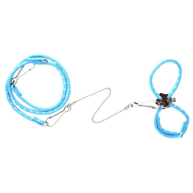 Hamster Harnais corde animal Hamster harnais belle réglable animal Rat souris Hamster harnais cord: Blue
