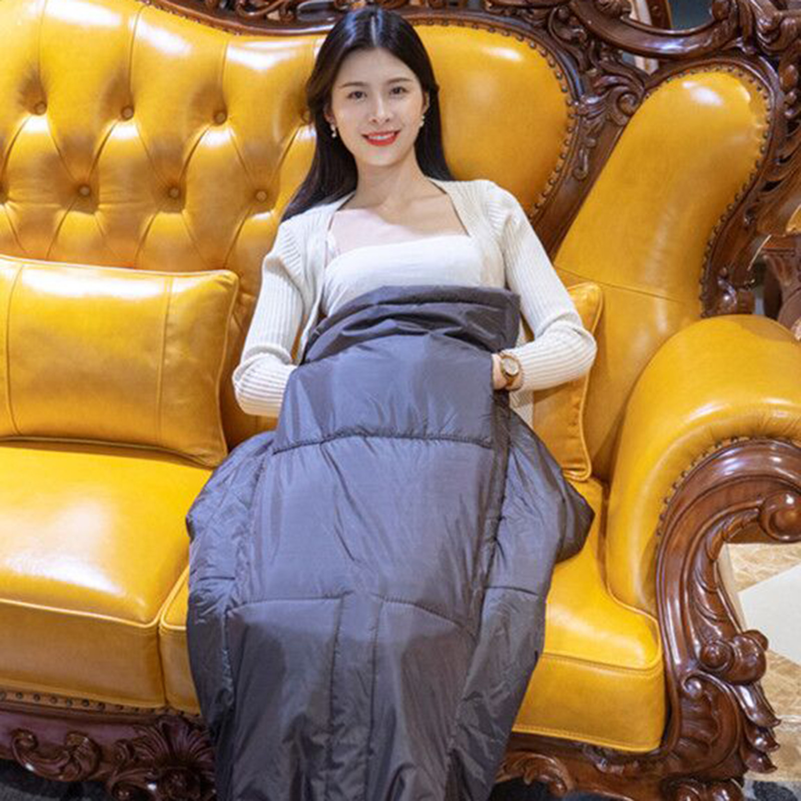 Heated whole body wrapped electric heating pad flannel lining knee hand and foot heater 24 low pressure safe operation