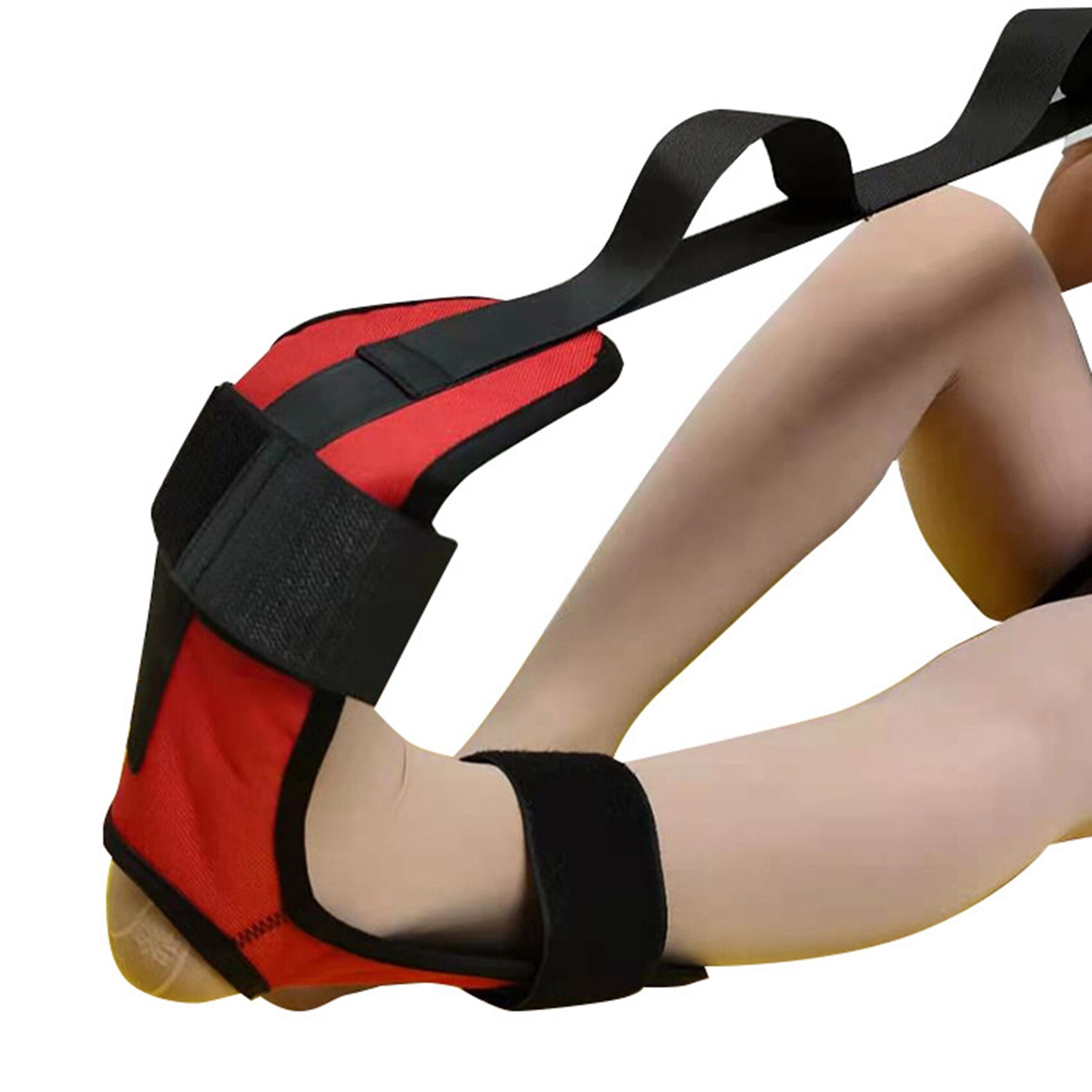 Yoga Stretch Strap Calf Leg Foot Flex Stretcher Stretching Stretching Strap for Physical Therapy Ligament Red
