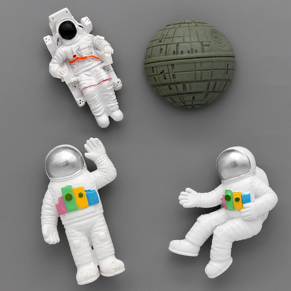 Koelkast Magneten Astronaut Model 3d Magnetische Koelkast Stickers Star Space Astronaut Pilot Stripfiguren Collectie