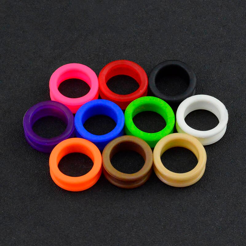 Salon Soft Silica Gel Hair Scissors Silicone Finger Rings Scissors Inserts Groomer Accessories Handle Rings for Barber Shears