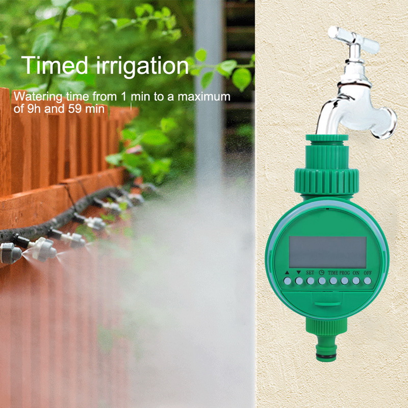 Vandtimer have automatisk elektronisk vandingsstyring lcd-skærm programmerbar ventilslange vandhane sprinklervandingstimer