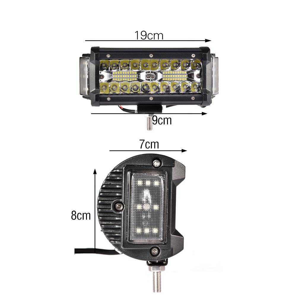 Terrängljus 168 w 56 led vänster höger belysning bil arbetsljus för terräng suv lastbil spänning 10-30v dc nödräddningsled ljus