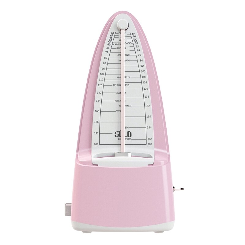Mechanical Metronome, Universal Metronome for Piano, Guitar, Violin,Drums,etc (Tower ): Pink