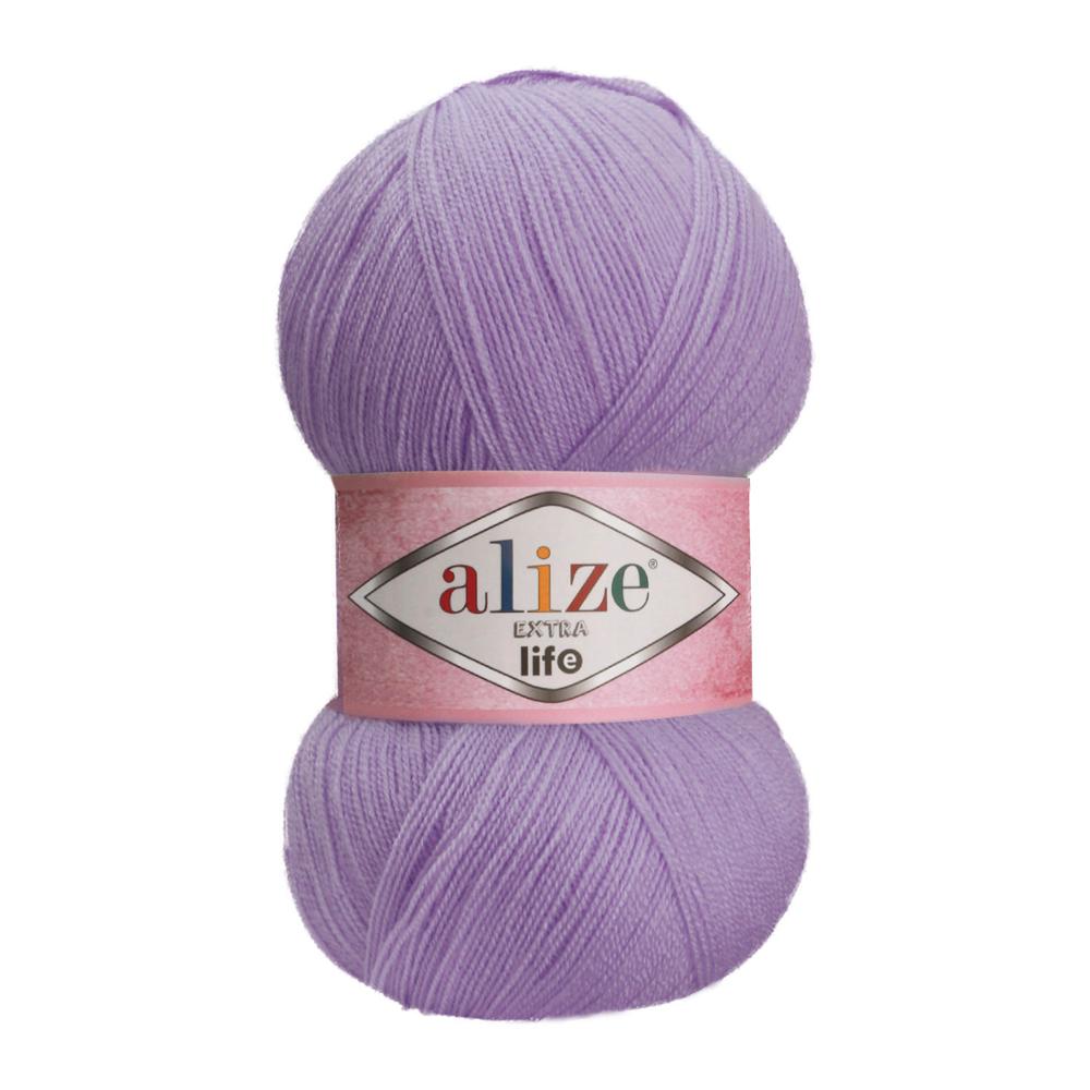 Alize extra Leben Handstrickgarn, 4 Knäuel, Badefaser, Füßlinge, Spitze, Decke – Fantasy zur Seite fahren – Hobby – Socken – Amigurumi – Baby DIY – Garn, 30 Farboptionen, Acryl: 921
