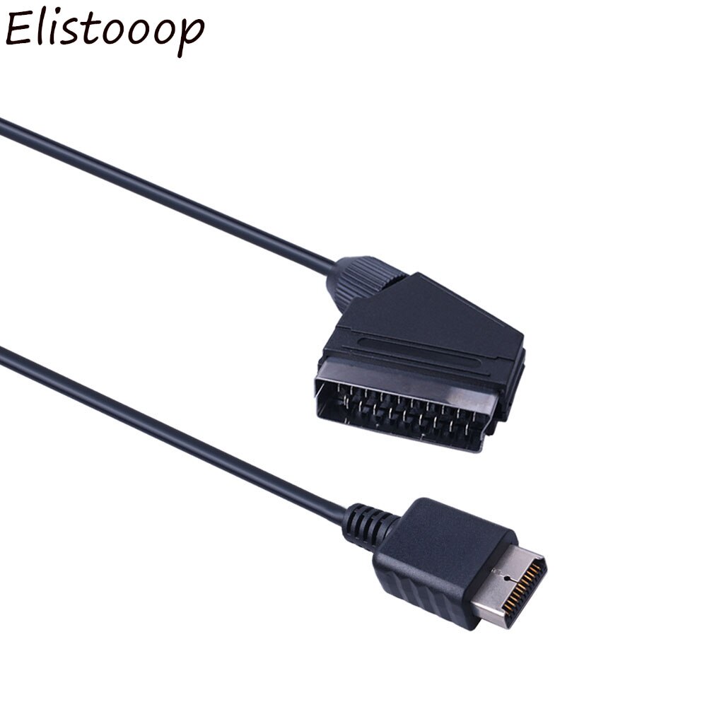 Kabel tv av bly ægte rgb scart kabel udskift forbindelseskabel til playstation  ps1 ps2 ps3 slim pal ntsc konsoller