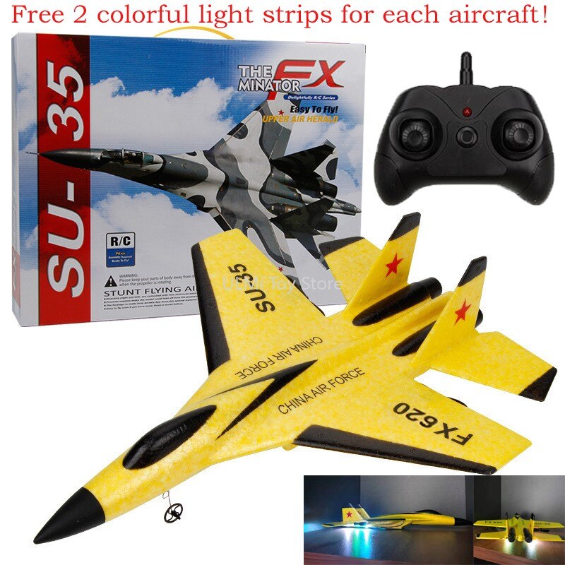 Roclub FX620 SU-35 Rc Vliegtuig 2.4G Afstandsbediening Vechter Hobby Vliegtuig Zweefvliegtuig Vliegtuig Epp Schuim Speelgoed Rc Vliegtuig Kids