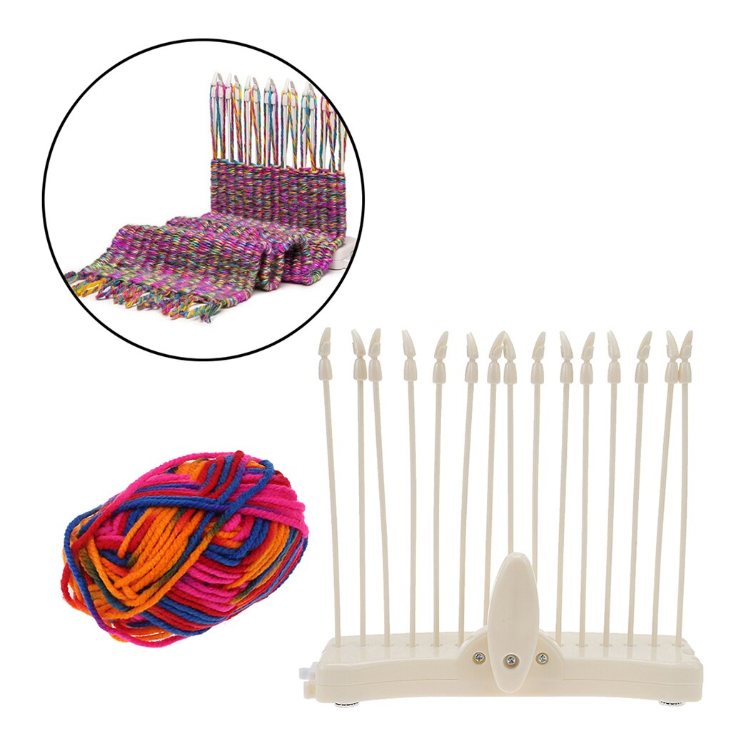 Multi-Craft Weaving Loom Arts & Crafts Project Develops Creativity Weaving Frame Loom with Stand for Beginners Kids