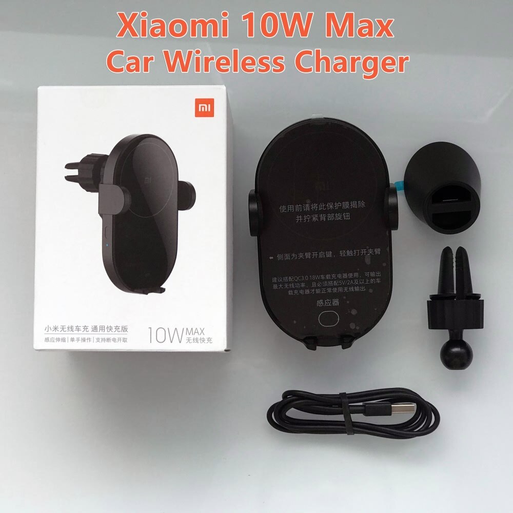 Xiaomi Mi 20W/10w Max Qi Wireless Car Charger Intelligent Infrared Sensor Fast Charging Double cooling Car Phone Holder for Mi 9: 10W Car Charger