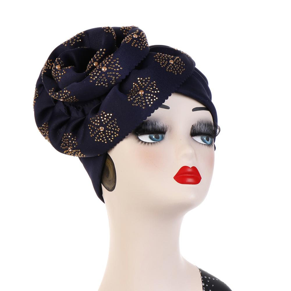 Turban pentru femei, hijab interior, flori de culoare uni, tochie musulmană, hijab, șepci sub eșarfă, turbane arabe pentru doamne