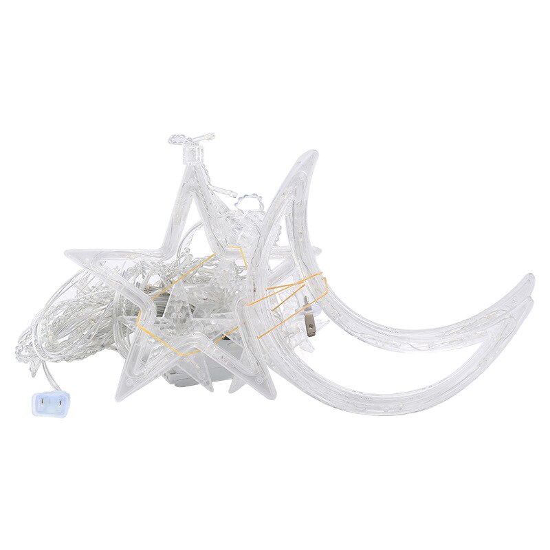 3,5 M Mond Sterne Lampe LED Lampe Schnur eins Weihnachten Lichter Dekoration Lichter Vorhang Lampe Hochzeit Nentern 220v Gebühr licht