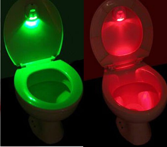 5 stk sensor bevægelsesaktiveret toiletlys badeværelse skylletoilet lampe natlys til smart loilet sædebetræk