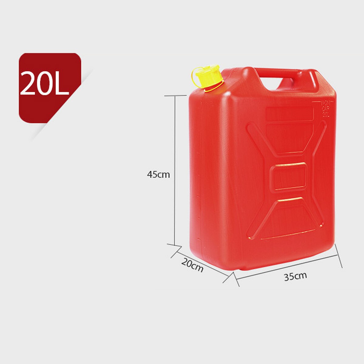 5L/10L/20L Plastic Brandstoftanks Benzine Blikjes Jerry Kan Mount Motorfiets Benzine Olie Container Auto Ruimte Gas tank: 20L