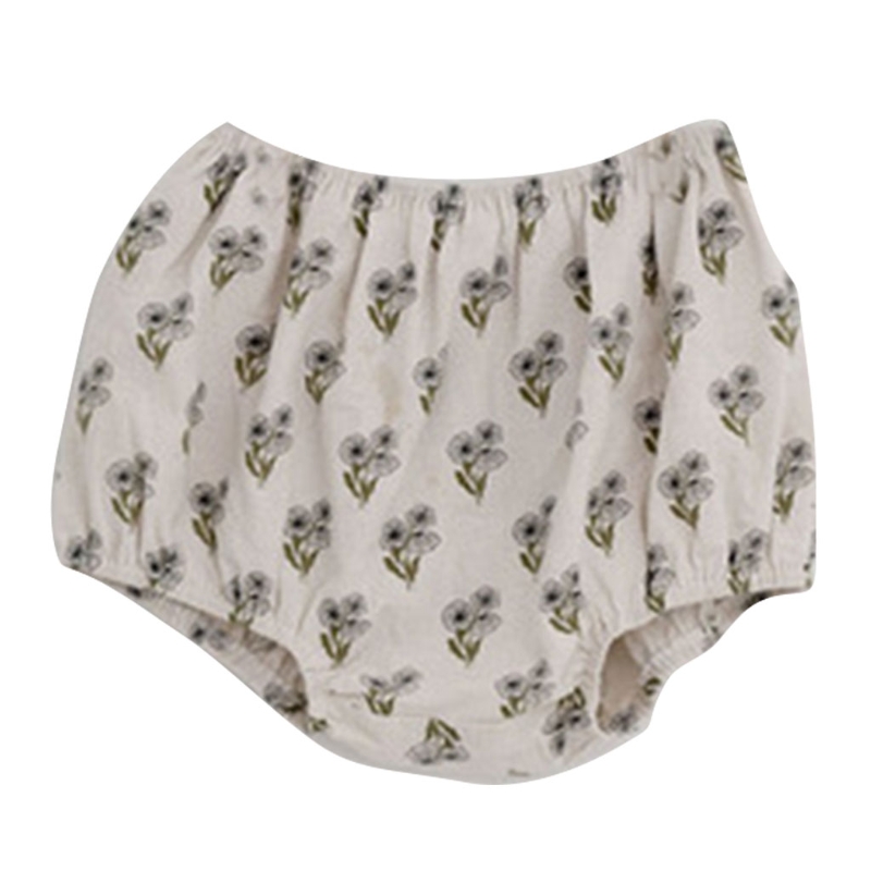 A5YC Toddler Baby Girls Summer Bloomers Bohemian Floral Print Cotton Harem Shorts Infants Basic Diaper Cover Underwear
