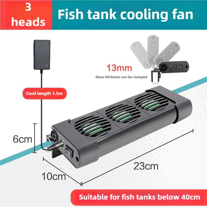 Wentylator chłodzący akwarium. Chłodzenie akwarium Chłodnica wodna Akwarium akwariowe Sprzęt chłodzący robić akwarium morskiego