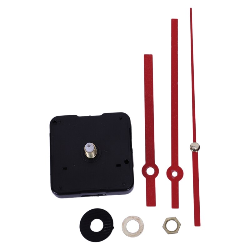 Diy Quartz Uurwerk Onderdelen Reparatie Tool Set Kit Met Handen Rode Reparatie Tools Wandklok Onderdelen Home Deco accessoires