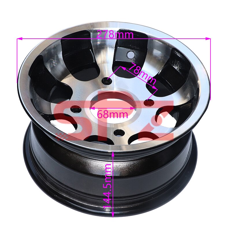 10 inch aluminum alloy wheels 21x7-10 22x10-10 accessories kart four-wheel motorcycle vacuum tires: 52.26