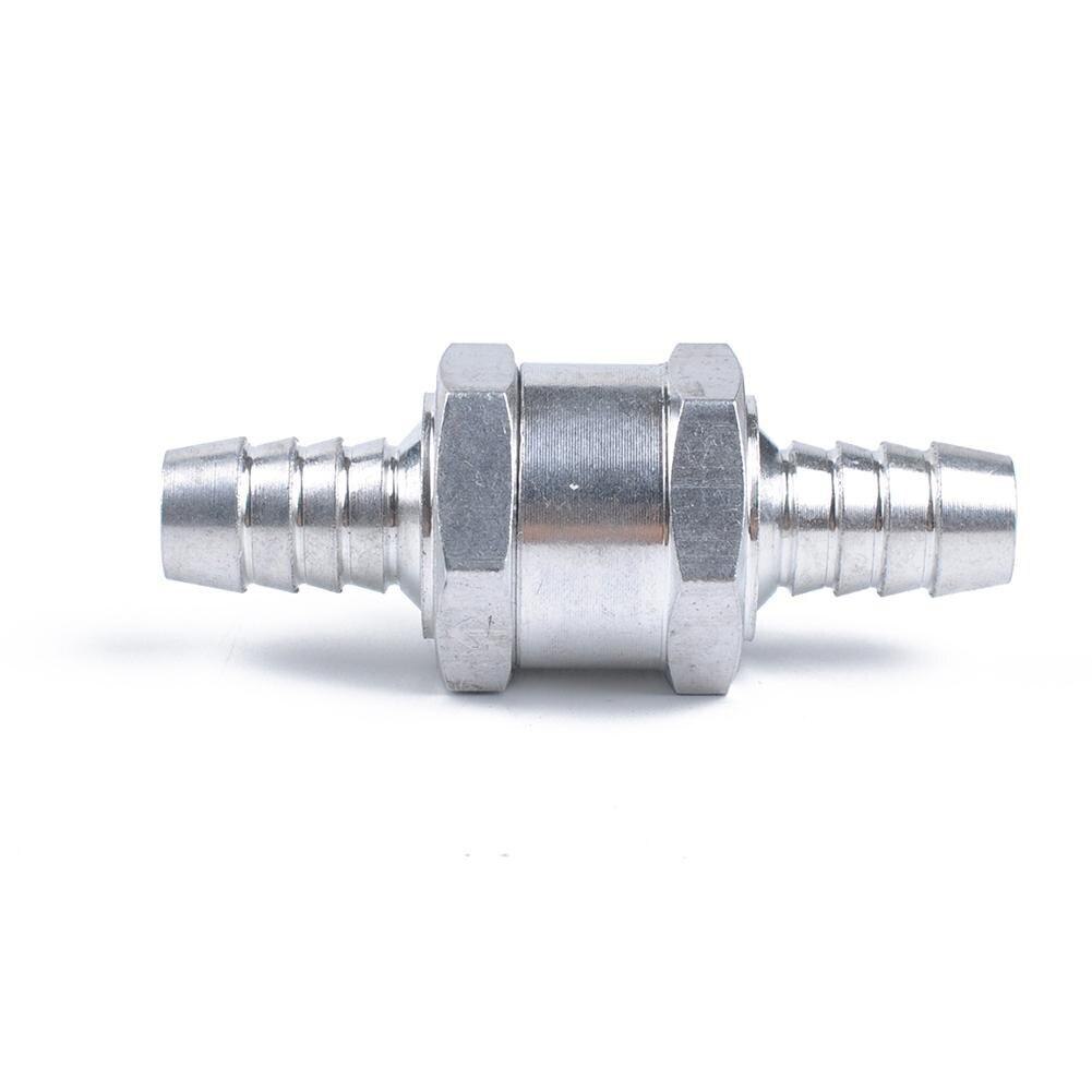 Válvula de retención de combustible de coche, accesorio de aleación de aluminio de un sentido para gasolina y diésel con Clip de resorte de 12MM, 8mm, 5/16"