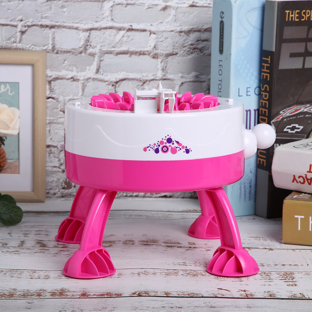 Knitting machine smart round knitting machine board rotating double knitting Christmas for adult children knitting for