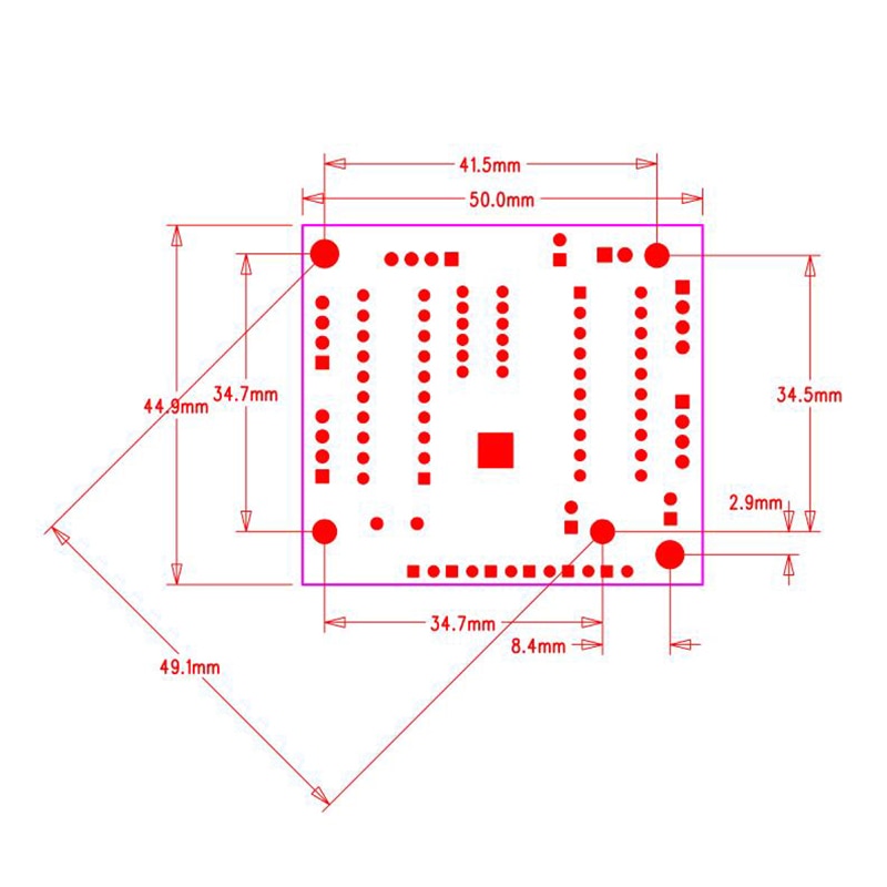 5-12V Mini Embedded 5port 10/100M Ethernet Hub Switch Module