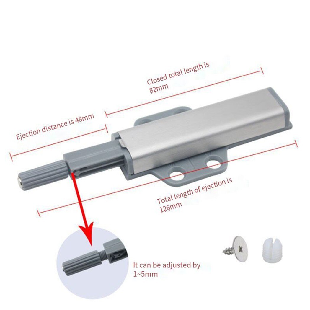 5X Magnetische Push To Open Klink Deur Catch Lade Release Magneet Touch Soft Close Deur Magneet Meubels Kast Kast 82*20Mm