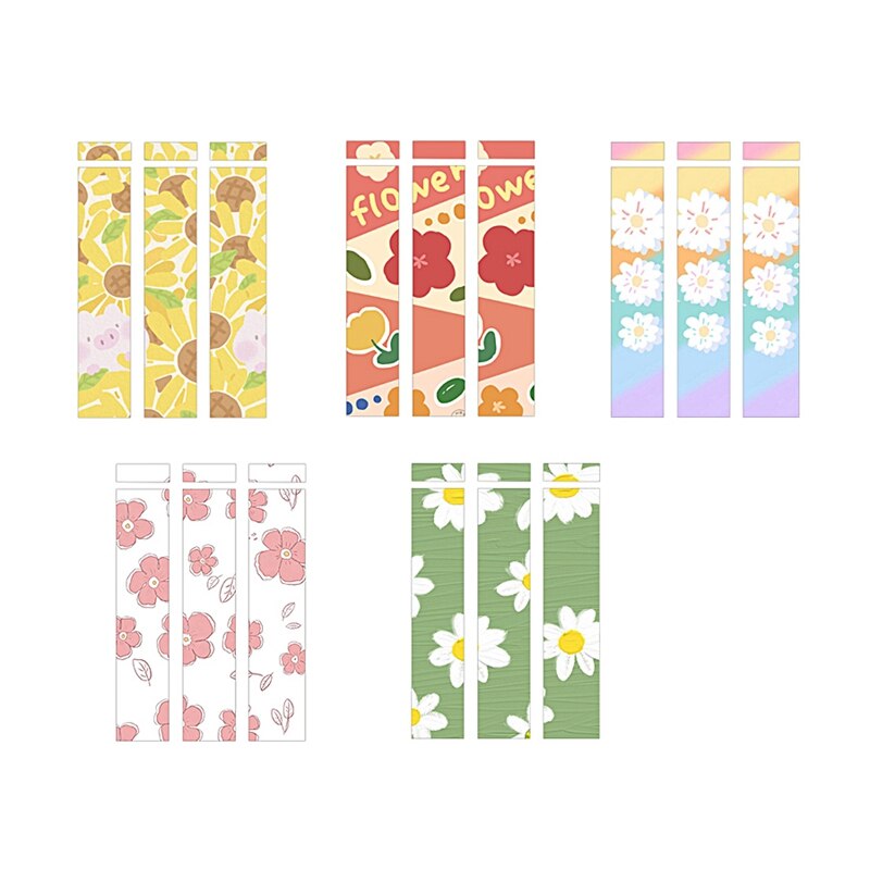 Cute for Apple Pencil Stickers Scratchproof Ultra Thin Stickers Flower Series Press Stylus Non-Slip Protective Paper-3