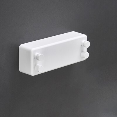 Plads aluminium vægbøjle indtrækkelig indendørs tøjbøjle magisk tørring klud ledning badeværelse tilbehør 4m tørresnor gj -112: Hvid b
