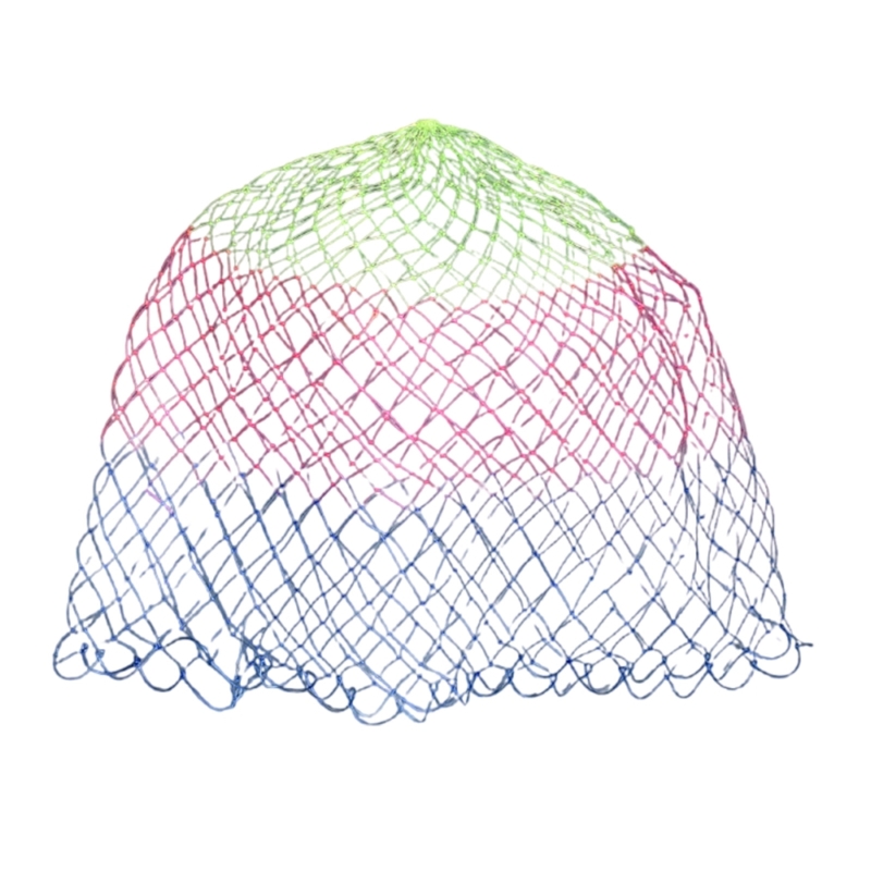 Folding Nylon Landing Dip Net Replacement Fishing Landing Meshs Net for Freshwaters Saltwater Fishing Net Easy to Use: Burgundy