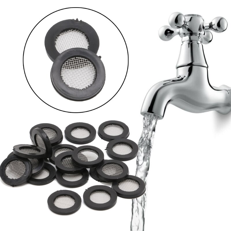 20 stk forsegling o-ring slangepakning fladt gummi skive filternet til vandhane gennemføring