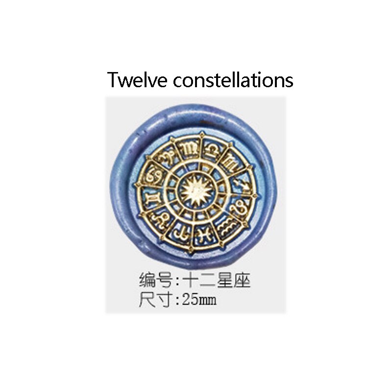 WYSE Wax Seal Stamp Roman Gear Clock Sealling Wax / Wax Stamps Head Wooden Handle Set for DIY Scrapbooking Envelope Card Tools: Blue