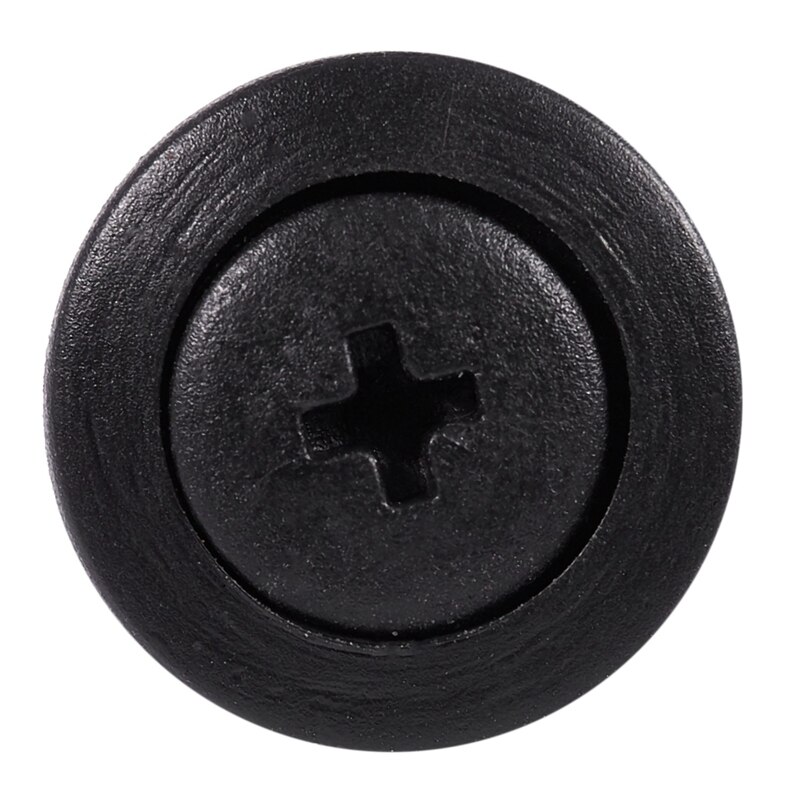 AU05 -4 Pcs Black Car Vehicle Tyre Tire Valve Stem with Car Bumper Fender 6mm Hole Black Plastic Rivets Fasteners 20 Pcs