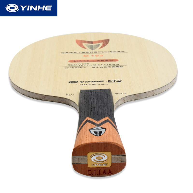 Yinhe-raqueta de tenis de mesa de fibra PLC, M102, M202, M101, M201, MARS PLC Madera de 5 capas con PLC de 2 capas