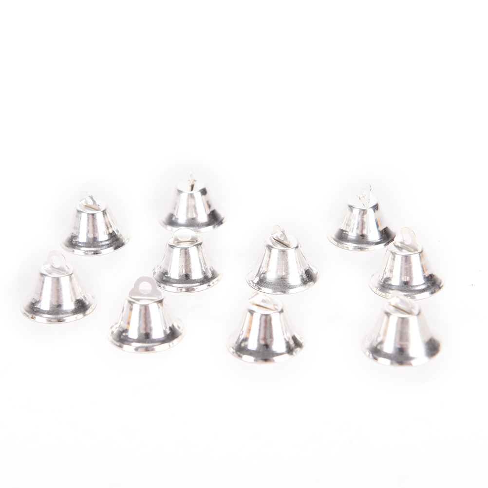 10Pcs Metal Bells Kleine Bell Sieraden Ornamenten Kerst Decoratie Hangers Diy Kerstboom Klokken