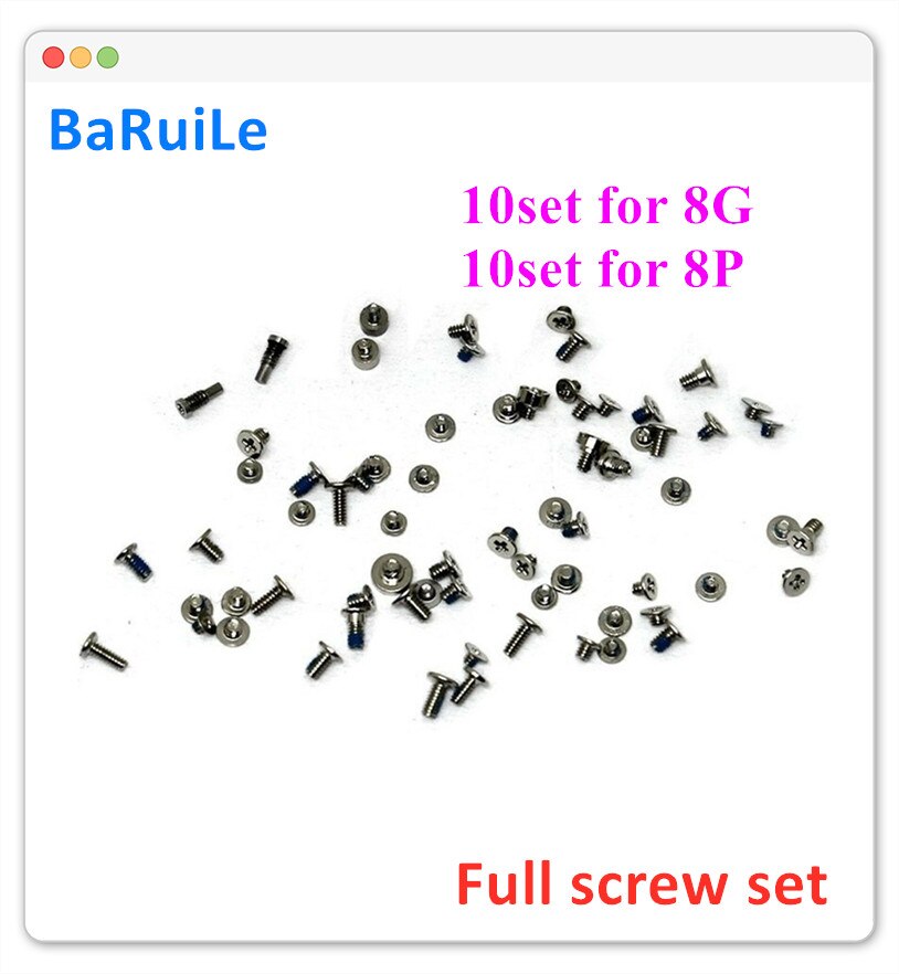 Baruile 20 sets komplettes schraubenset für iphone 8 plus , 8p , 4.7 & #39 ; 5.5 " komplette schrauben-innensets ersatzteile