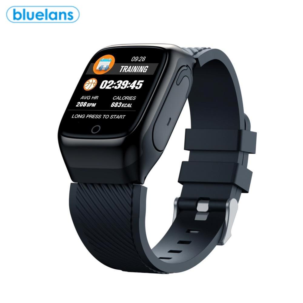S300 2-in-1 Watch HIFI Touch Control Bluetooth Headset Heart Rate Detection Smart Sport Bracelet For Answering Calls