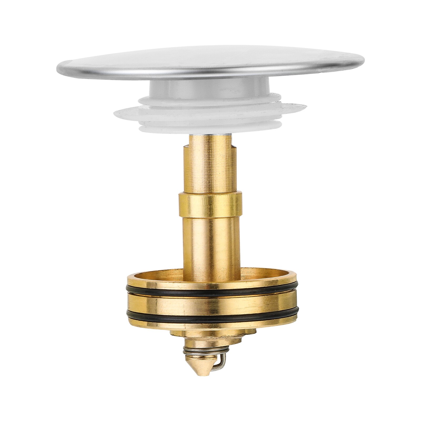 35mm Solid Brass Sink Overflow Cap Round Hole Cover For Bathroom Sink Up Drain Stopper Copper Bouncing Core Filter Cover: 5