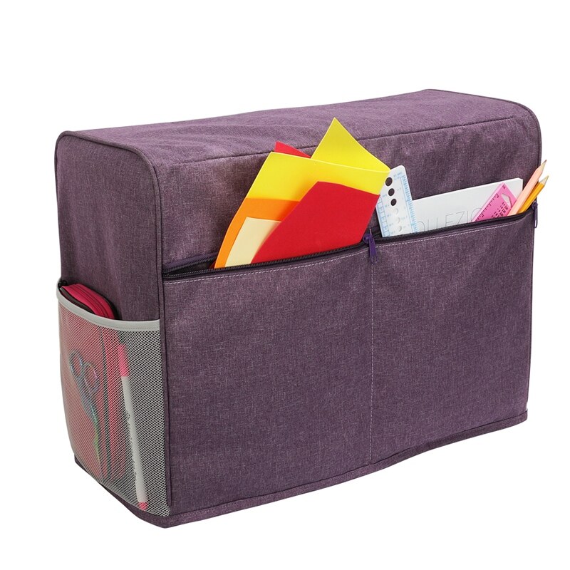 Sewing Machine Dust Cover with Storage Pocket Dust Cover Suitable for Most Standard Singer and Brother Machines