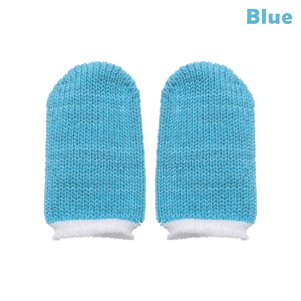 Transpirable GameController SweatProof FingerCover para Gaming Finger guantes sin arañazos Nylon sensible manga MobileTouch pantalla: style 1-blue