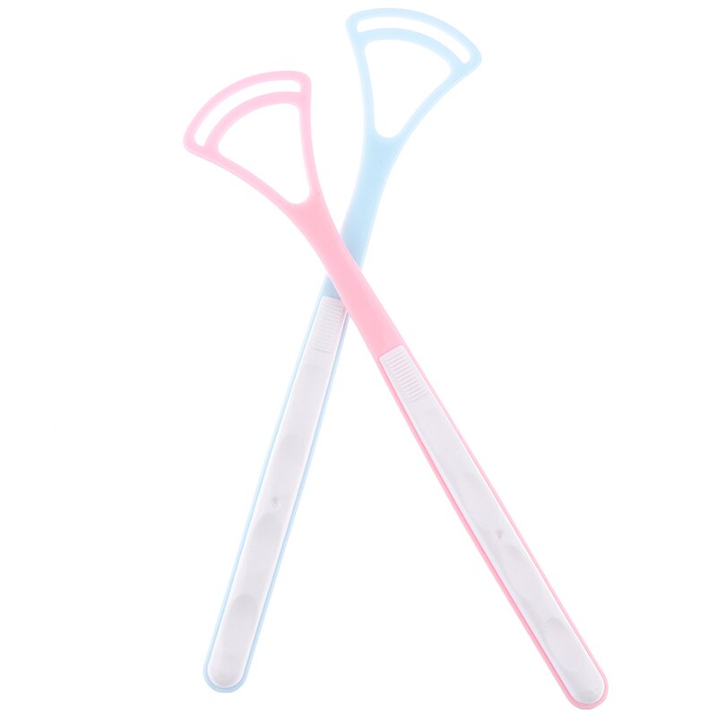 2 uds limpiador y rascador de lengua raspador de lengua para niños plástico suave bacterias juego de limpieza