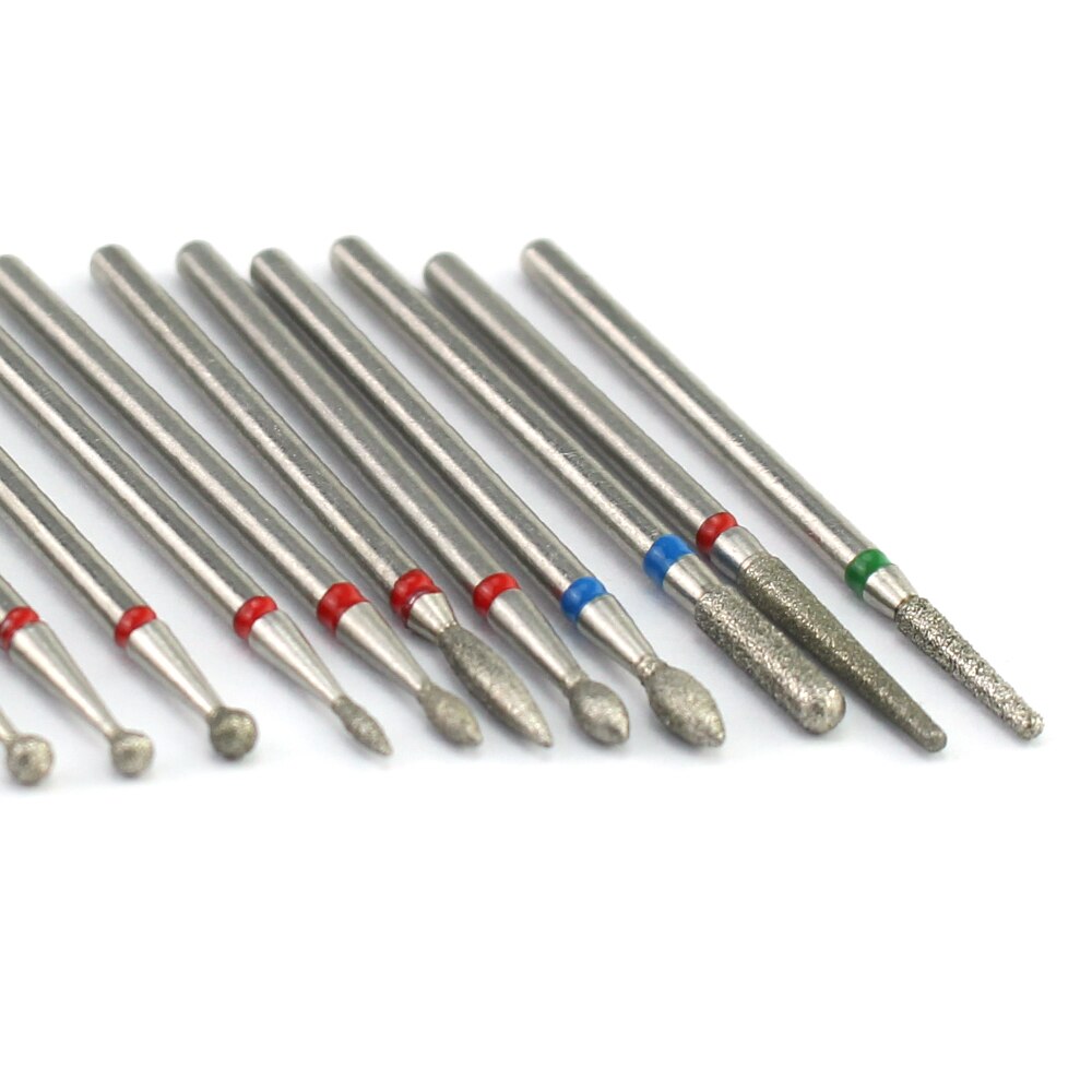 12 typer neglebor fræser bits elektriske manicure bor slibefiler nail art udstyr tilbehør